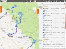 Furkot - road trip planner